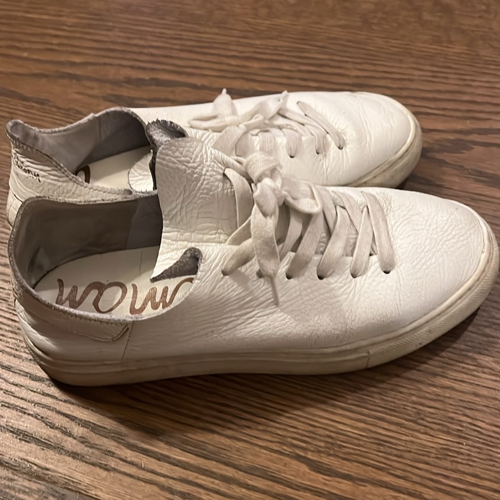 Sam Edelman Poppy Leather Lace up Sneaker Women US 7.5